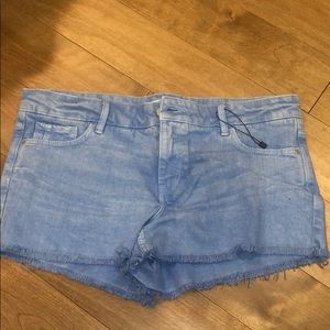 Light blue jean shorts
